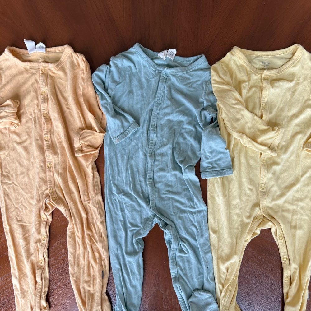 EUC/EUC Kyte Baby footies - set of 3